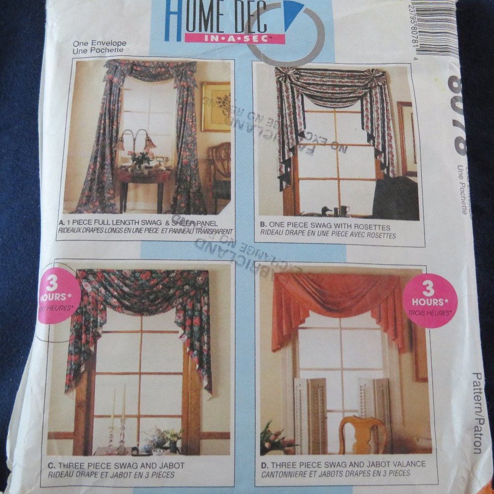 SIMPLICITY 8419 Windows 10 Instruction Cards (129)